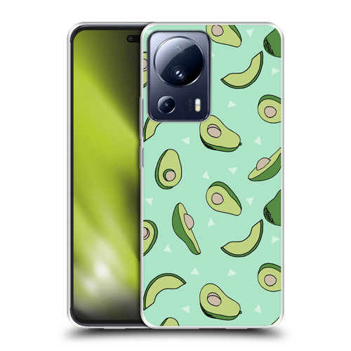 Andrea Lauren Design Food Pattern Avocado Soft Gel Case for Xiaomi 13 Lite 5G