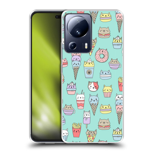 Andrea Lauren Design Food Pattern Catfood Soft Gel Case for Xiaomi 13 Lite 5G