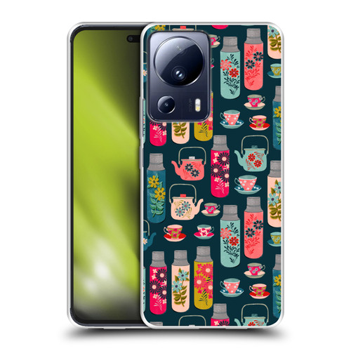 Andrea Lauren Design Food Pattern Jars & Teacups Soft Gel Case for Xiaomi 13 Lite 5G