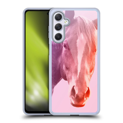 Mark Ashkenazi Pastel Potraits Horse Soft Gel Case for Samsung Galaxy M54 5G