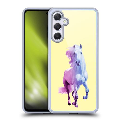 Mark Ashkenazi Pastel Potraits Yellow Horse Soft Gel Case for Samsung Galaxy M54 5G