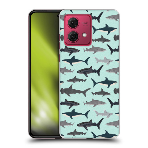 Andrea Lauren Design Sea Animals Sharks Soft Gel Case for Motorola Moto G84 5G