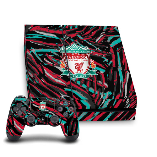 Liverpool Football Club Art Abstract Brush Vinyl Sticker Skin Decal Cover for Sony PS4 Console & Controller