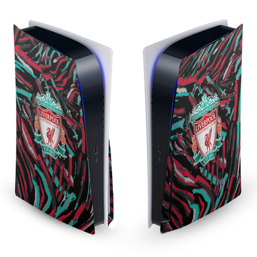 Liverpool Football Club Art Abstract Brush Vinyl Sticker Skin Decal Cover for Sony PS5 Disc Edition Console