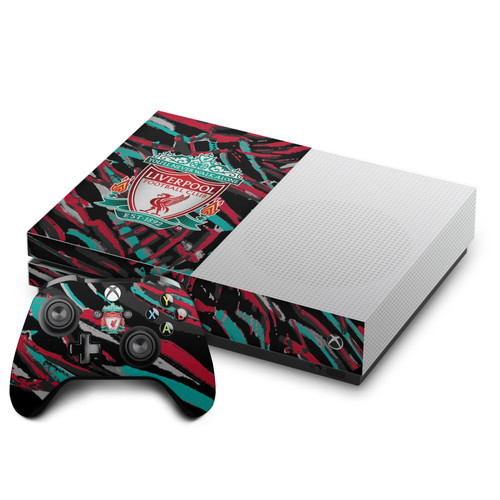 Liverpool Football Club Art Abstract Brush Vinyl Sticker Skin Decal Cover for Microsoft One S Console & Controller