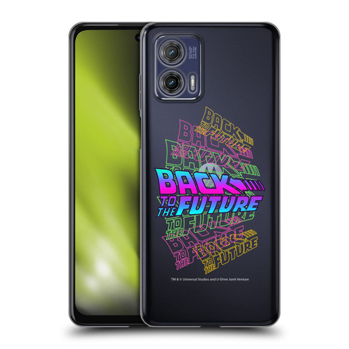Back to the Future I Composed Art Logo Soft Gel Case for Motorola Moto G73 5G