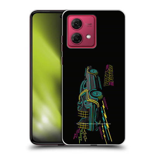 Back to the Future I Composed Art Neon Soft Gel Case for Motorola Moto G84 5G