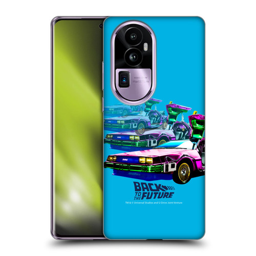 Back to the Future I Composed Art Time Machine Car Soft Gel Case for OPPO Reno10 Pro+