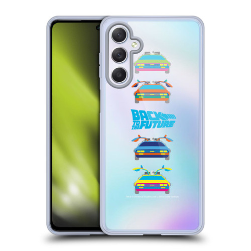 Back to the Future I Composed Art Time Machine Car 2 Soft Gel Case for Samsung Galaxy M54 5G