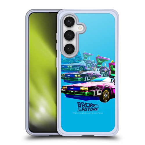 Back to the Future I Composed Art Time Machine Car Soft Gel Case for Samsung Galaxy S24 5G