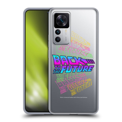Back to the Future I Composed Art Logo Soft Gel Case for Xiaomi 12T 5G / 12T Pro 5G / Redmi K50 Ultra 5G