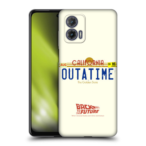 Back to the Future I Graphics Outatime Soft Gel Case for Motorola Moto G73 5G