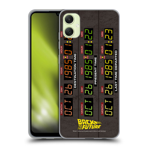 Back to the Future I Graphics Time Circuits Soft Gel Case for Samsung Galaxy A05