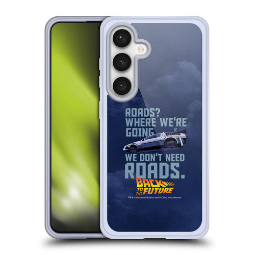 Back to the Future I Graphics Time Machine Car 2 Soft Gel Case for Samsung Galaxy S24 5G