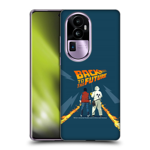 Back to the Future I Key Art Dr. Brown And Marty Soft Gel Case for OPPO Reno10 Pro+