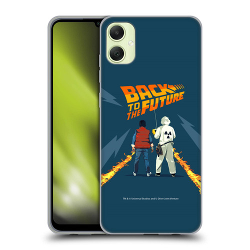 Back to the Future I Key Art Dr. Brown And Marty Soft Gel Case for Samsung Galaxy A05