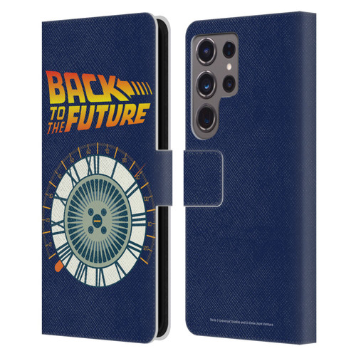 Back to the Future I Key Art Wheel Leather Book Wallet Case Cover For Samsung Galaxy S24 Ultra 5G