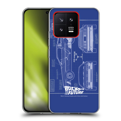 Back to the Future I Key Art Blue Print Soft Gel Case for Xiaomi 13 5G