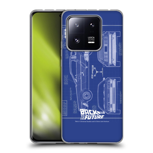 Back to the Future I Key Art Blue Print Soft Gel Case for Xiaomi 13 Pro 5G