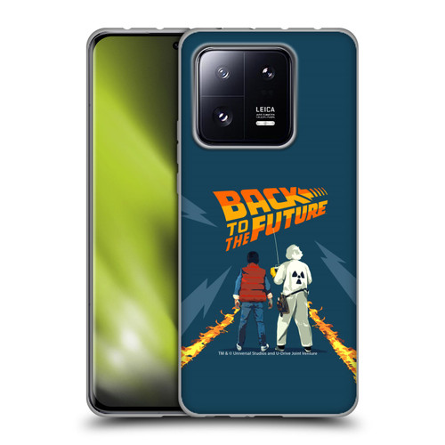 Back to the Future I Key Art Dr. Brown And Marty Soft Gel Case for Xiaomi 13 Pro 5G