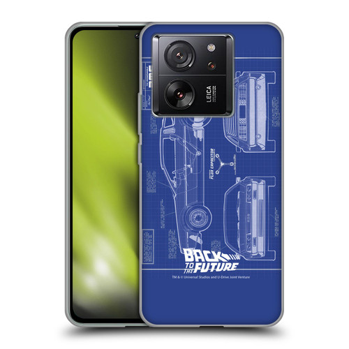 Back to the Future I Key Art Blue Print Soft Gel Case for Xiaomi 13T 5G / 13T Pro 5G