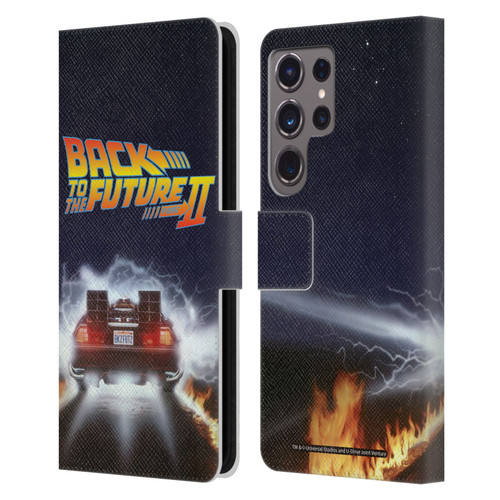 Back to the Future II Key Art Blast Leather Book Wallet Case Cover For Samsung Galaxy S24 Ultra 5G