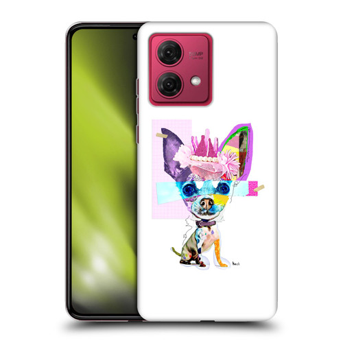 Michel Keck Animal Collage Chihuahua Soft Gel Case for Motorola Moto G84 5G