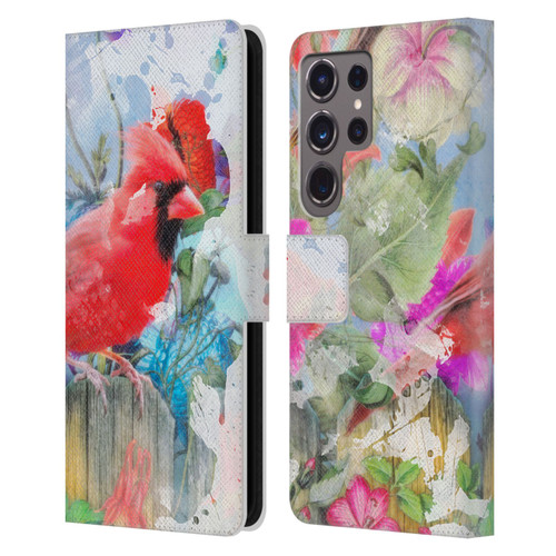 Aimee Stewart Assorted Designs Birds And Bloom Leather Book Wallet Case Cover For Samsung Galaxy S24 Ultra 5G