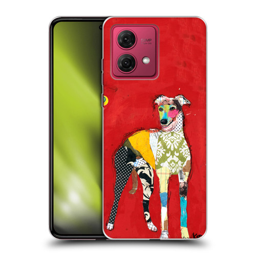 Michel Keck Dogs 2 Greyhound Soft Gel Case for Motorola Moto G84 5G