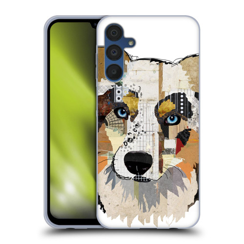 Michel Keck Dogs 3 Australian Shepherd Soft Gel Case for Samsung Galaxy A15