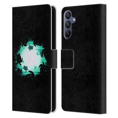 Alyn Spiller Animal Art Turtles Leather Book Wallet Case Cover For Samsung Galaxy A15