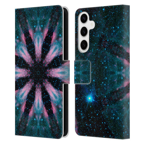Aimee Stewart Mandala Galactic Leather Book Wallet Case Cover For Samsung Galaxy S24+ 5G