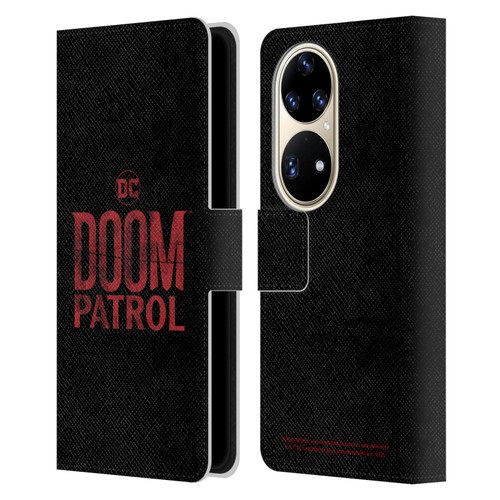 Doom Patrol Graphics Logo Leather Book Wallet Case Cover For Huawei P50 Pro