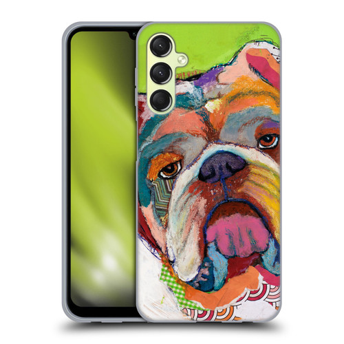 Michel Keck Dogs Bulldog Soft Gel Case for Samsung Galaxy A24 4G / Galaxy M34 5G