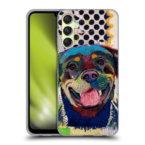 Michel Keck Dogs Rottweiler Soft Gel Case for Samsung Galaxy A24 4G / Galaxy M34 5G