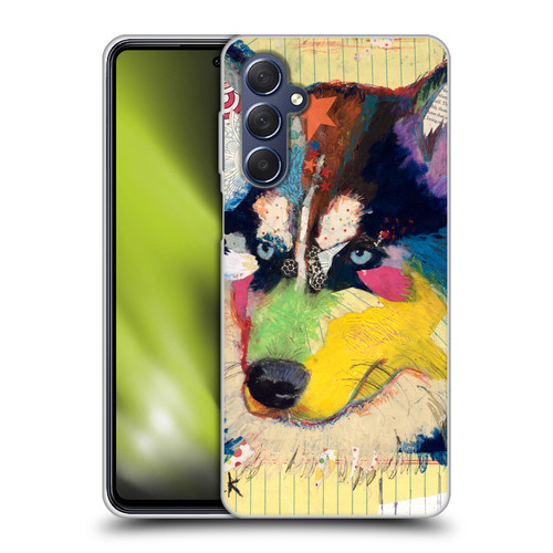 Michel Keck Dogs Husky Soft Gel Case for Samsung Galaxy M54 5G