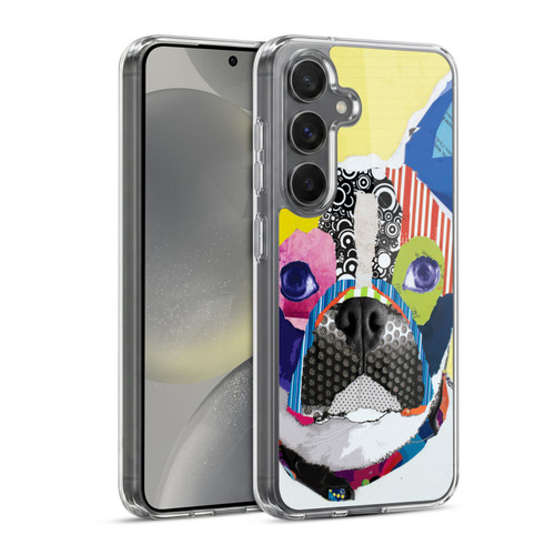 Michel Keck Dogs Boston Terrier Soft Gel Case for Samsung Galaxy S24 5G & MagSafe