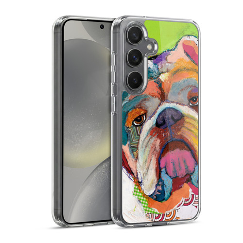 Michel Keck Dogs Bulldog Soft Gel Case for Samsung Galaxy S24 5G & MagSafe