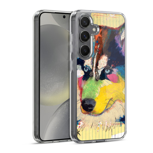Michel Keck Dogs Husky Soft Gel Case for Samsung Galaxy S24 5G & MagSafe