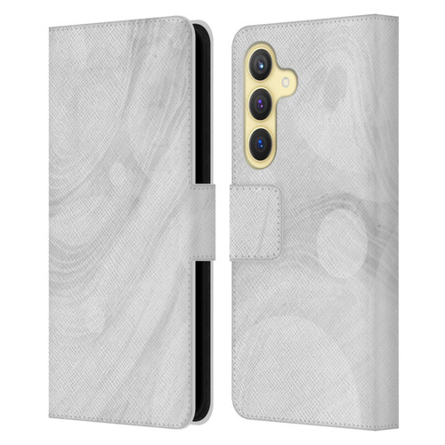 Alyn Spiller Marble White Leather Book Wallet Case Cover For Samsung Galaxy S24 5G