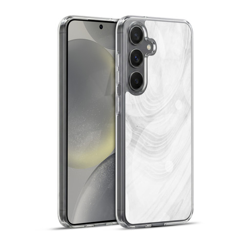 Alyn Spiller Marble White Soft Gel Case for Samsung Galaxy S24+ 5G & MagSafe