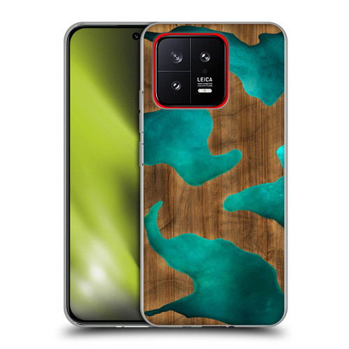 Alyn Spiller Wood & Resin Aqua Soft Gel Case for Xiaomi 13 5G