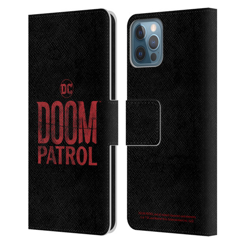Doom Patrol Graphics Logo Leather Book Wallet Case Cover For Apple iPhone 12 / iPhone 12 Pro