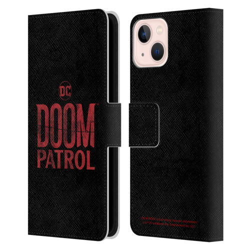 Doom Patrol Graphics Logo Leather Book Wallet Case Cover For Apple iPhone 13