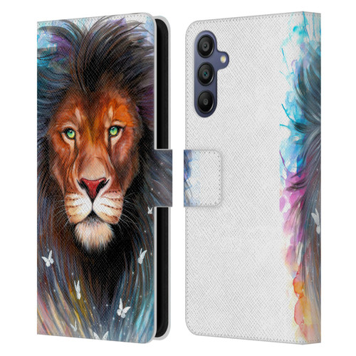Pixie Cold Cats Sacred King Leather Book Wallet Case Cover For Samsung Galaxy A15