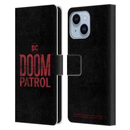 Doom Patrol Graphics Logo Leather Book Wallet Case Cover For Apple iPhone 14 Plus