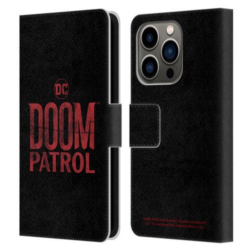 Doom Patrol Graphics Logo Leather Book Wallet Case Cover For Apple iPhone 14 Pro