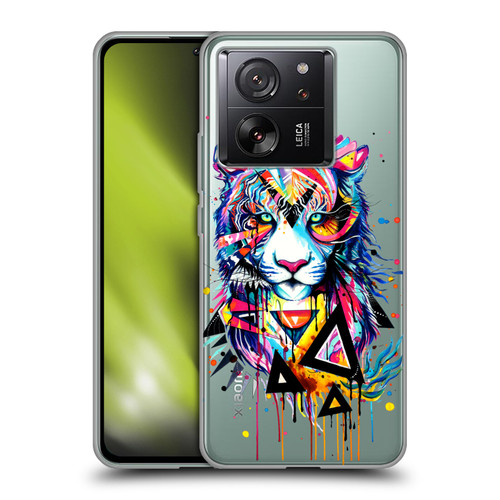 Pixie Cold Cats Shattered Tiger Soft Gel Case for Xiaomi 13T 5G / 13T Pro 5G