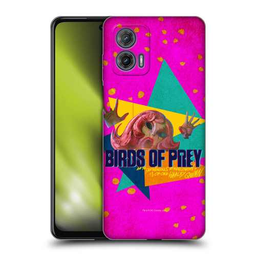 Birds of Prey DC Comics Graphics Panic In Neon Soft Gel Case for Motorola Moto G73 5G