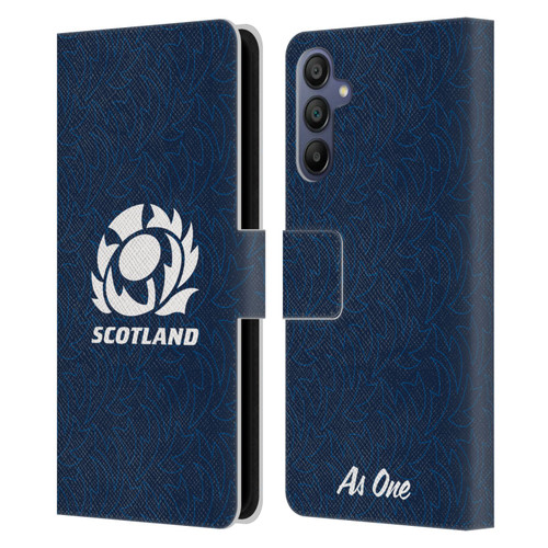 Scotland Rugby Graphics Pattern Leather Book Wallet Case Cover For Samsung Galaxy A15